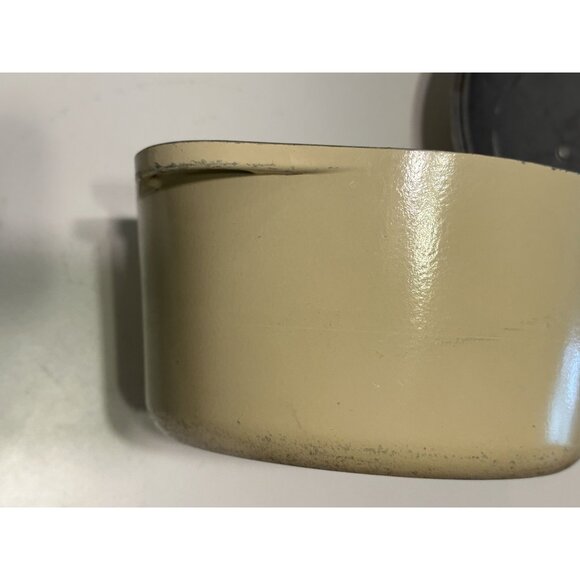 Vintage Club Aluminum 4 Qt. Dutch Oven Sour Dough Almond Cream Circle Camping - Picture 7 of 8